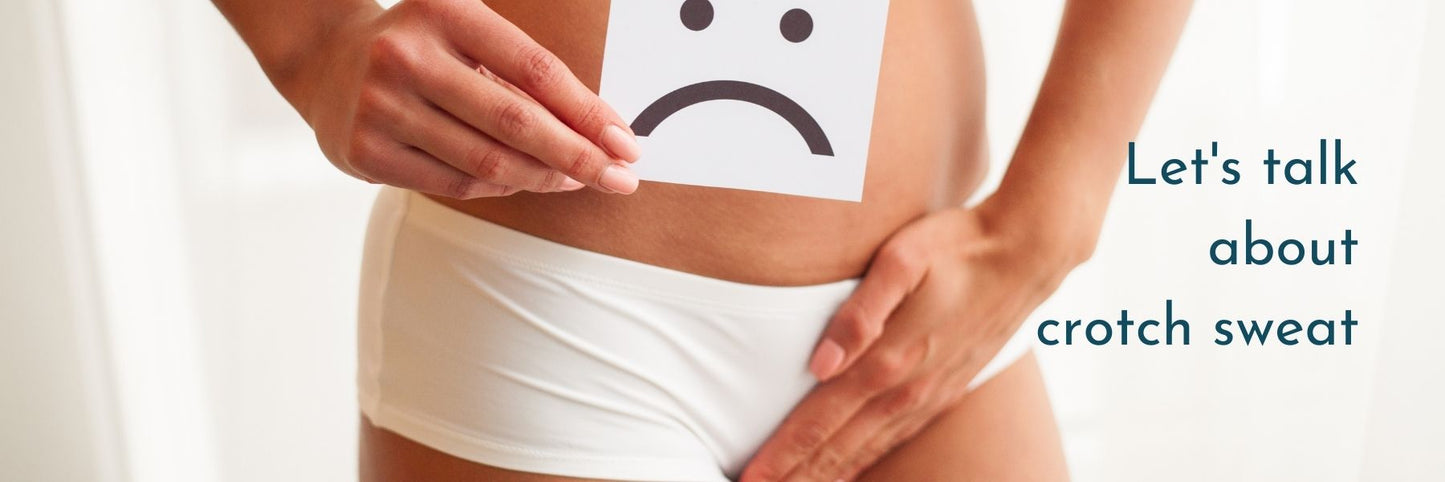 What should I wear for crotch sweat? Why does my groin sweat? Is it pee or sweat? Is it sweat or bladder leaks? Best underwear for crotch sweat, best bladder leakage underwear, best washable incontinence underwear